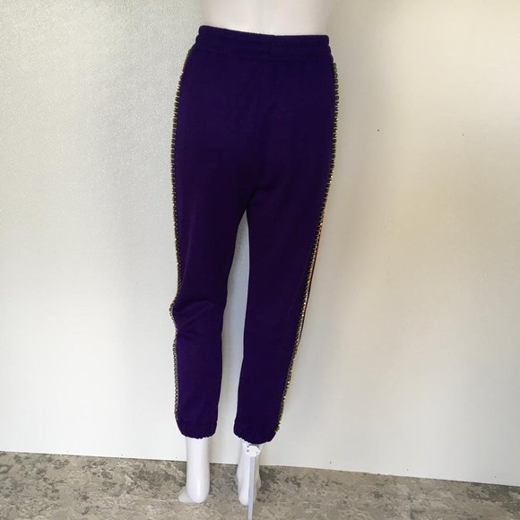 Gucci woman trousers size M Violet/Purple/Topaz v4 - Picture 5 of 7